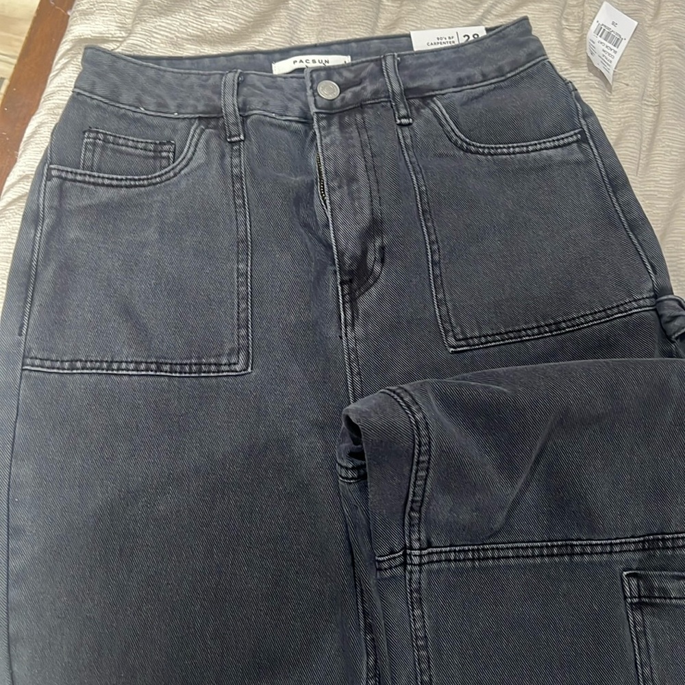 Womens PacSun 90s BF Carpenter Jeans